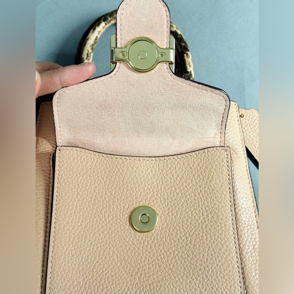 NWOT Coach C6779 Mini Pepper Crossbody Pebble and Embossed Leather Shell Pink - Picture 10 of 11